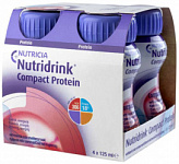 Нутридринк компакт протеин смесь охлаждающий вкус фруктово-ягодный 125мл 4 шт.