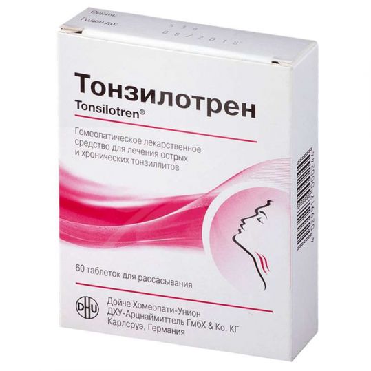 Тонзилотрен 60 шт. таблетки для рассасывания  по выгодным ценам АСНА