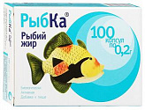 РЫБИЙ ЖИР РЫБКА капс. 0,2г N100 РЫБИЙ ЖИР РЫБКА капс. 0,2г N100