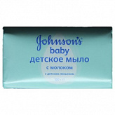 ДЖОНСОНС БЕБИ мыло Натуральное молоко 100г ДЖОНСОНС БЕБИ мыло Натуральное молоко 100г
