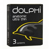 ДОЛФИ презервативы латексные анатомические сверхтонкие с силиконовой смазкой 3 шт. 