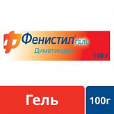 Фенистил Гель от зуда и раздражения кожи, гель 0,1%, 100г Фенистил Гель от зуда и раздражения кожи, гель 0,1%, 100г