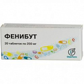 ФЕНИБУТ 250мг 20 шт. таблетки ФЕНИБУТ 250мг 20 шт. таблетки