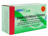 БИФИДУМБАКТЕРИН 5 доз 10 шт. лиофилизат для приготовления суспензии для приема внутрь и местного применения флакон Микроген