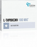 L-ТИРОКСИН 100мкг 100 шт. таблетки Озон